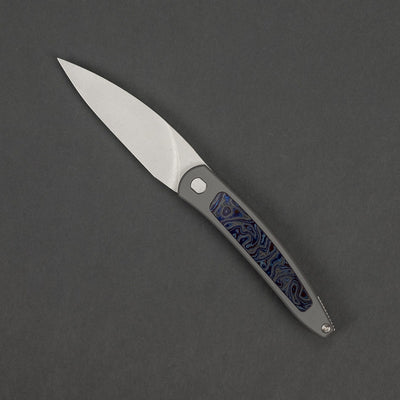 Knife - Pre-Owned: Brown Knives Exponent #83 - Zirconium & Black Timascus (Custom)
