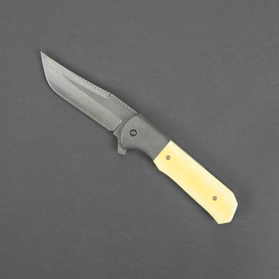 Knife - Pre-Owned: Gedraitis Knives Marauder - Antique Westinghouse Micarta (Custom)