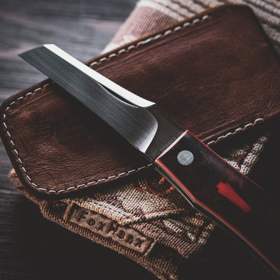 Knife - Pre-Owned: Jared Oeser COATL - Rag Micarta (Custom)