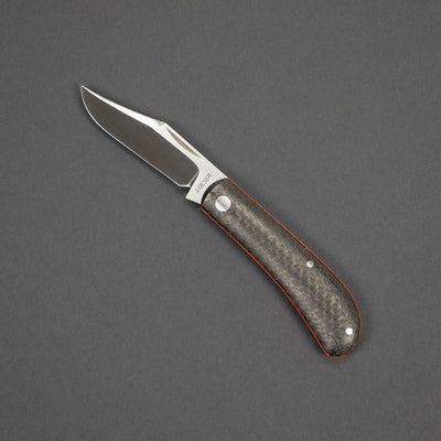 Knife - Pre-Owned: Jared Oeser Lanny's Clip - Lightning Strike Carbon Fiber (Custom)