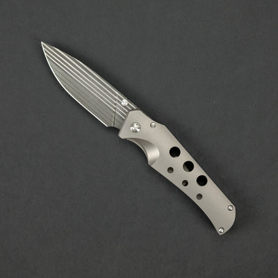Knife - Pre-Owned: Jason Guthrie Scout - Titanium & Chad Nichols Bacon Damascus (Custom)