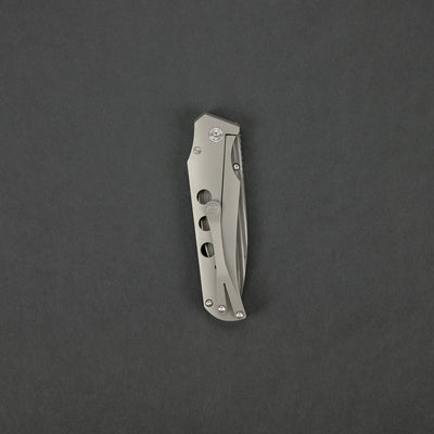 Knife - Pre-Owned: Jason Guthrie Scout - Titanium & Chad Nichols Bacon Damascus (Custom)