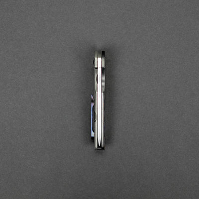 Knife - Pre-Owned: Kody Eutsler Regulator - CTS-XHP Satin Tanto, Zirconium W/ Timascus Inlay (Custom)