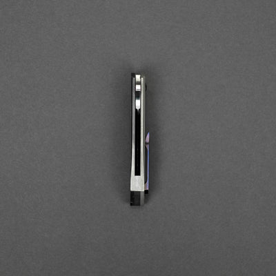 Knife - Pre-Owned: Kody Eutsler Regulator - CTS-XHP Satin Tanto, Zirconium W/ Timascus Inlay (Custom)