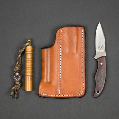 Knife - Pre-Owned: Krein Knives Cayenne & Beta QR Combo - Red Carbon Fiber (Custom)