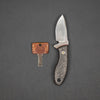 Knife - Pre-Owned: Krein Knives Hydra - Carbon Fiber (Custom)