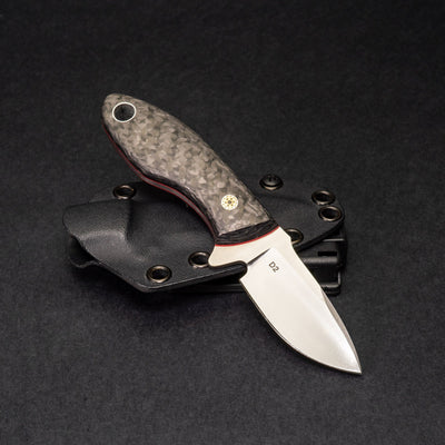 Knife - Pre-Owned: Krein Knives Hydra - Carbon Fiber (Custom)