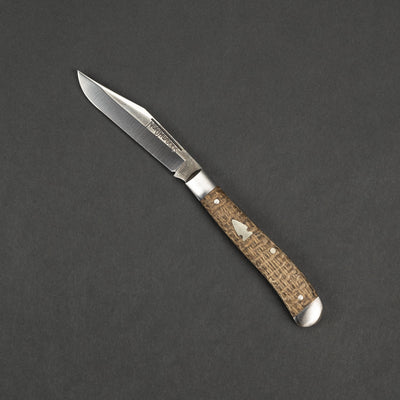 Knife - Pre-Owned: Northwoods Hawthorne Jack - Burlap Micarta