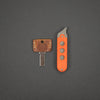 Knife - Pre-Owned: Serge Panchenko Bean Flipper - Orange G10