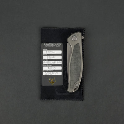Knife - Pre-Owned: Shirogorov Knives F95NL Gray Micarta Inlay (Custom)