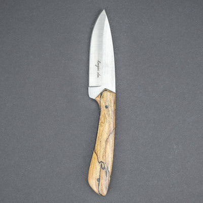 Knife - Raegan Lee Knives Drop Point - Spalted Pecan (Custom)