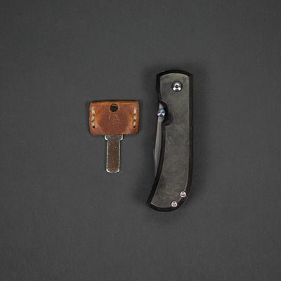 Knife - Red Horse Knife Works SlipKNOT - Marbled Carbon Fiber (Custom)