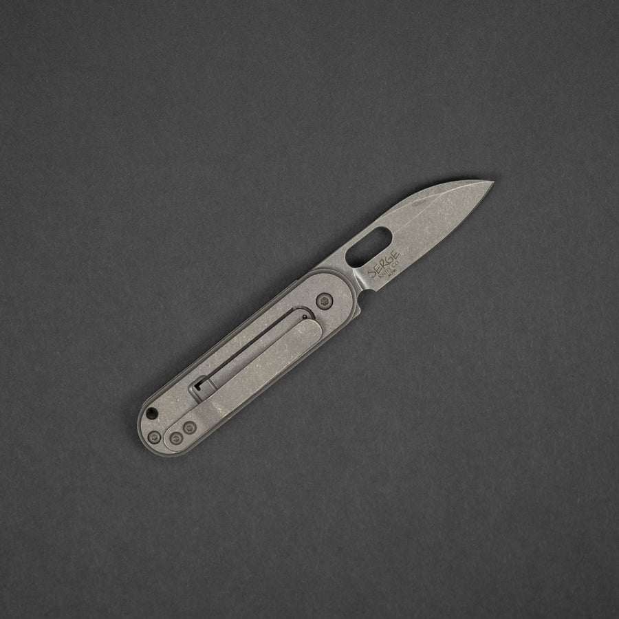 Knife - Serge Panchenko Bean - Stonewashed Titanium