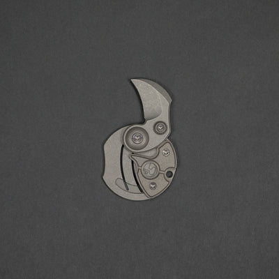 Knife - Serge Panchenko Coin Claw - Stonewashed Titanium