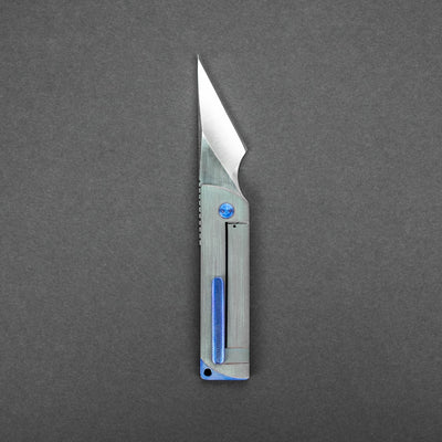 Knife - SG Knives Pipit Kiridashi XL - Titanium (Custom)