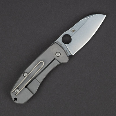 Knife - Spyderco Techno 2 With Seigaiha Motif - Titanium (Exclusive)