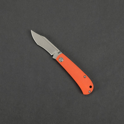 Knife - Swan Knives Mini Recurve Slipjoint - Orange G10 (Custom)