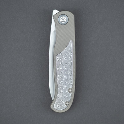 Knife - Trevor Burger Atlas CFL - Damasteel Inlay (Custom)