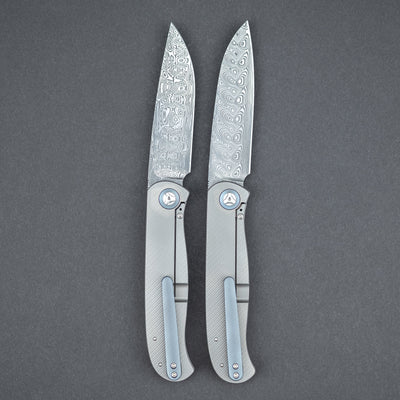 Knife - Trevor Burger Atlas CFL - Micarta & Damasteel (Custom)