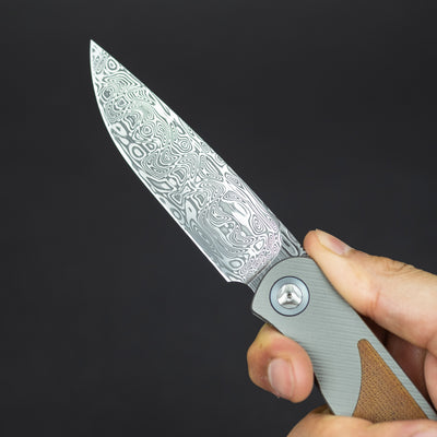Knife - Trevor Burger Atlas CFL - Micarta & Damasteel (Custom)