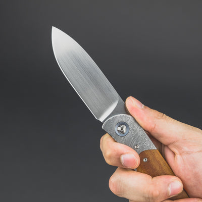 Knife - Trevor Burger LEXK Plus - Damascus & Micarta (Custom)