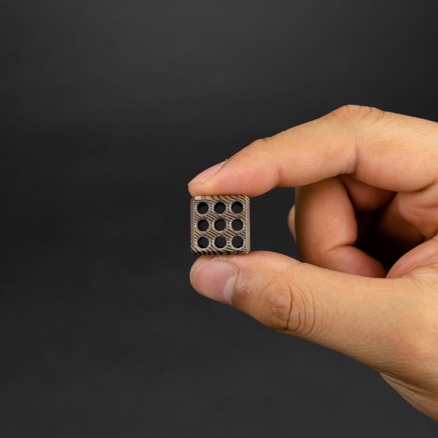 Lanyard Bead - Modusworks Swiss Cube Bead - Mokume