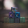 Lanyard Bead - Modusworks Swiss Cube Bead - Titanium