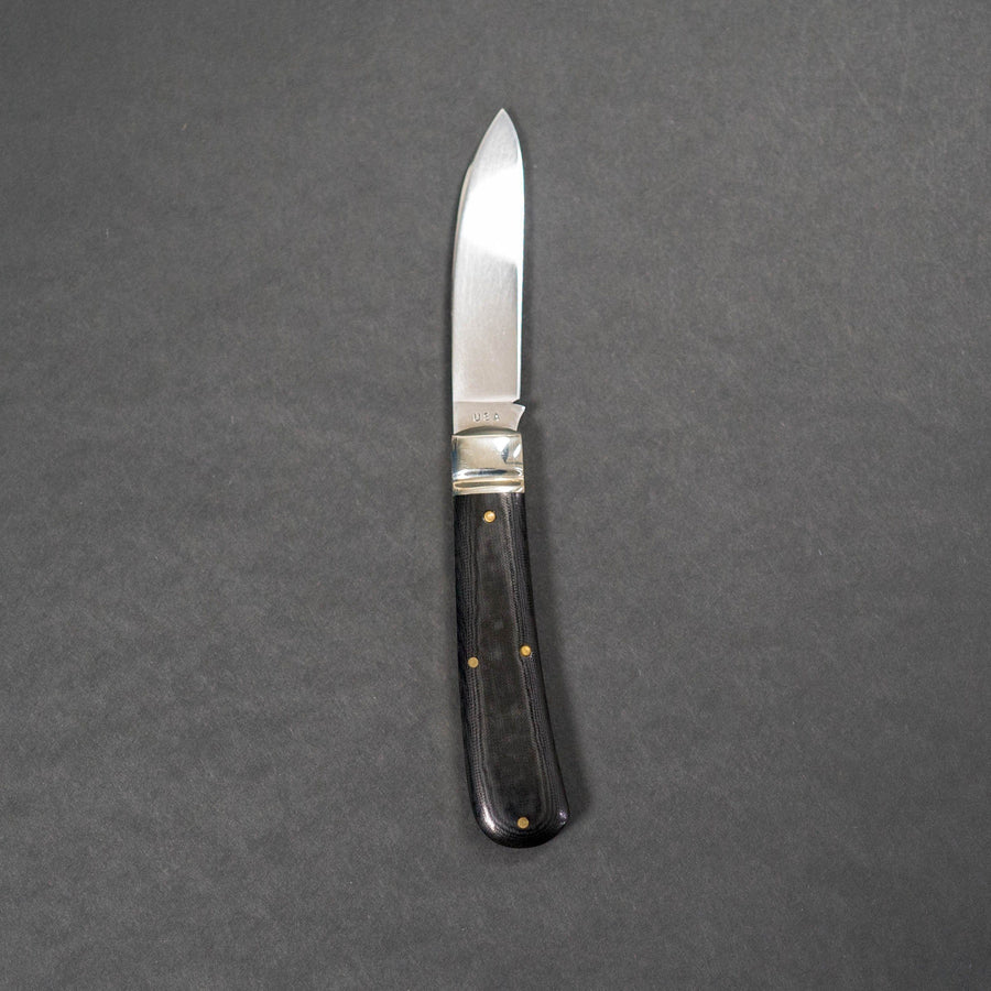 Northwoods Knives Esky Zulu - Black Linen Micarta