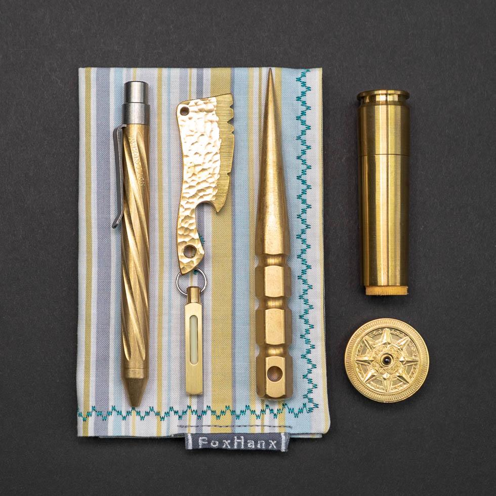 Brass EDC pen with or without patina – Kruger EDC