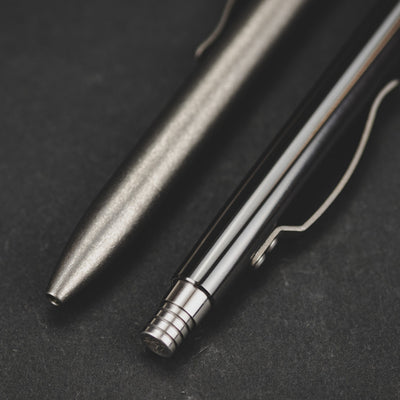 Pen - Pre-Owned: Tuffwriter Retro-Click Executive Pen - Titanium