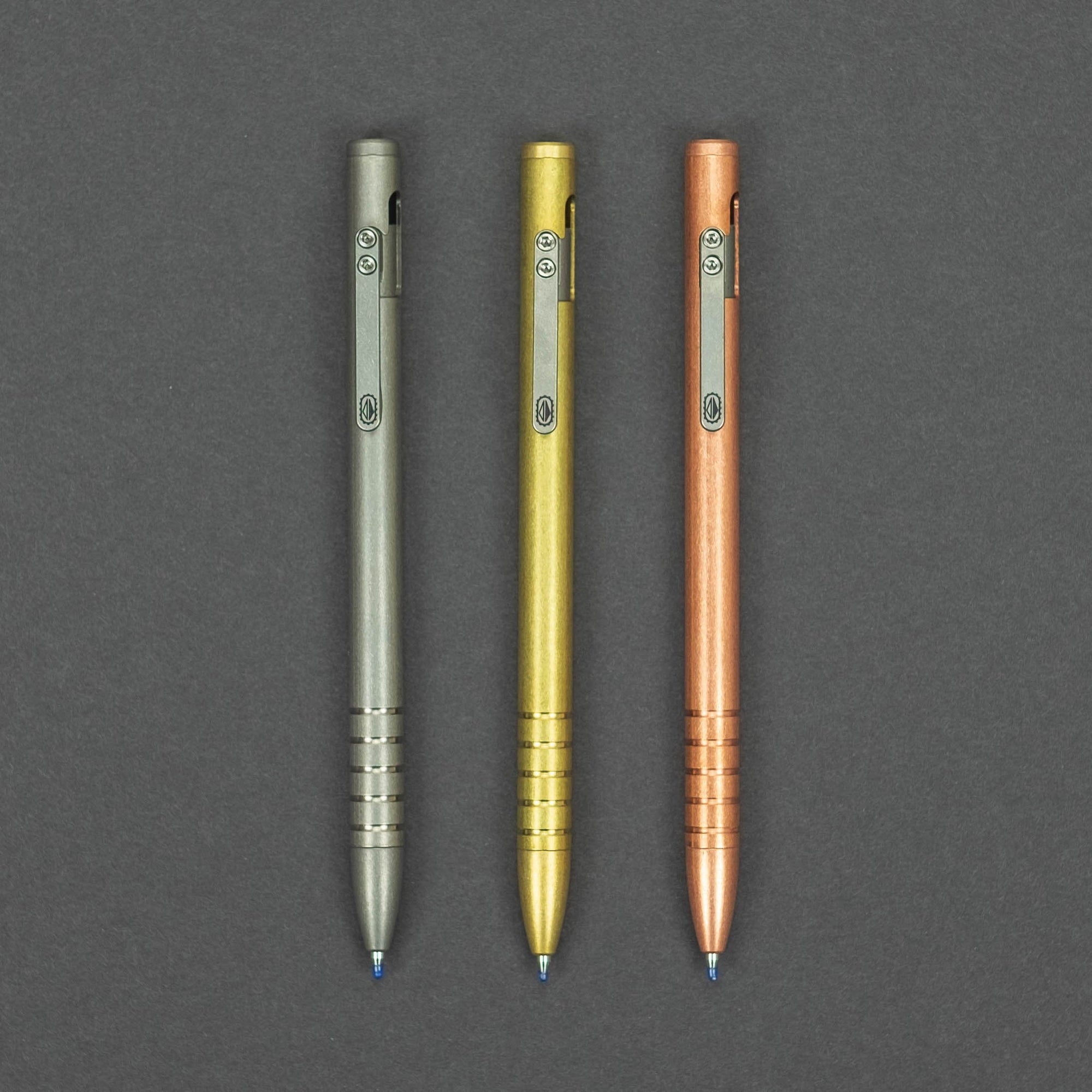Sophisticated Writing Utensils : Machined Brass Bolt Pen