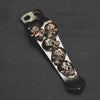 Tool Accessory - Pre-Owned: Steel Flame Pile Of Skulls Torch Clip (Custom)