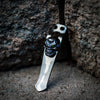 Tool Accessory - Steel Flame Silver Hardness Flashlight Clip - Green Eyes (Custom)